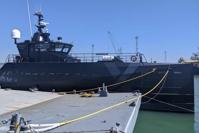 XV Patrick Blackett at Portsmouth Naval Base. Picture: Emily Jessica Turner