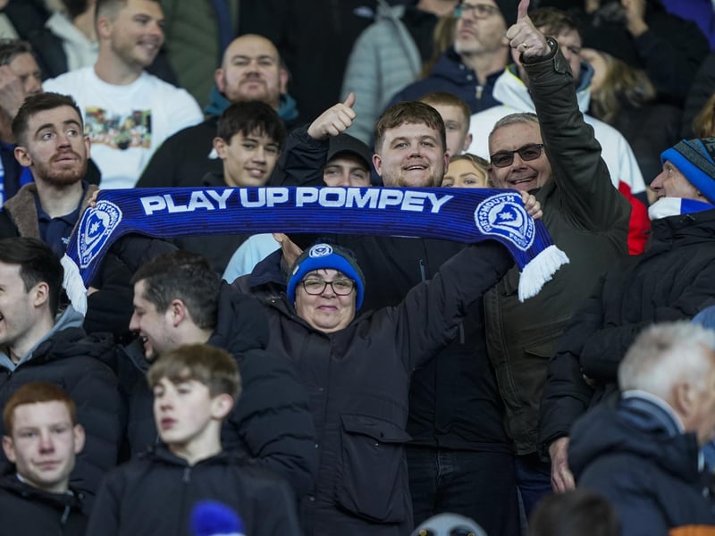 Enjoying Pompey's first trip to West Brom in more than 16 years.