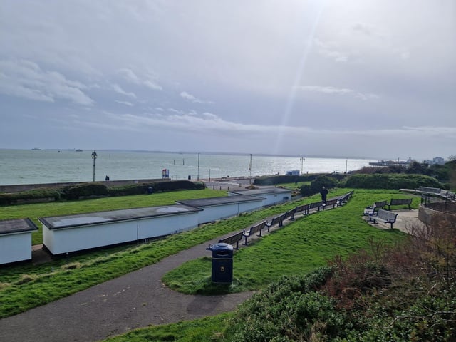A spectacular seafront view above Lumps Fort.