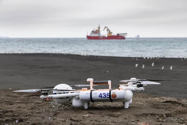 Drones were used to take photos and help count the penguin numbers.