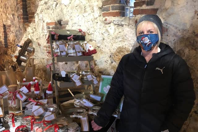 Debbie Towlson, one of more than fifty traders at the Christmas market. Picture: Richard Lemmer