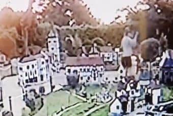 Damage at Southsea Model Village done at around 5am on May 23 2021. Picture: Southsea Model Village