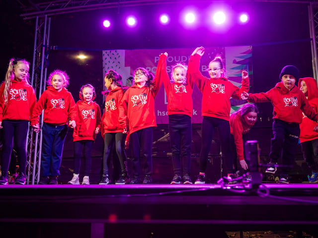 Hundreds of residents descended on Commercial Road to watch local dance troops and celebrities come together to turn on the Christmas lights.Pictured - South Zone DancersPhotos by Alex Shute