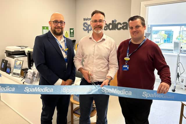 L-R: Tom Fellows (Head of Policy and Value Proposition), Richard Quigley (MP for Isle of Wight West), and Clive Shepherd-Wraight (Hospital Manager)