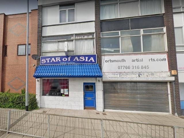 Star Of Asia at 6 Market Way, Portsmouth was rated five on September 20.