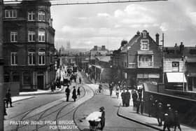 Fratton Road looking north from Fratton Bridge possibly around the turn of the last century.
