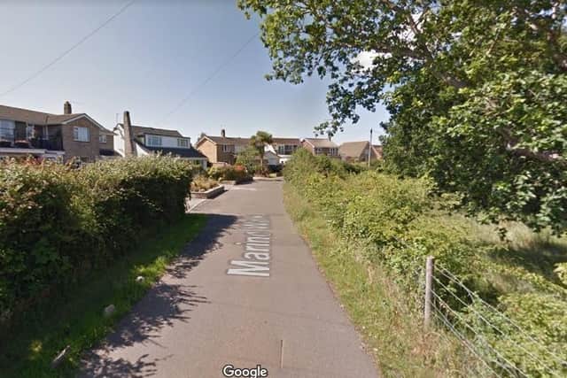 Firefighters rushed to quench a kitchen fire emanating from a dishwasher at a house in Marine Walk, Hayling Island. Picture: Google Street View.