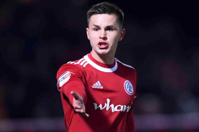 Accrington's Callum Johnson. Picture: Nathan Stirk/Getty Images