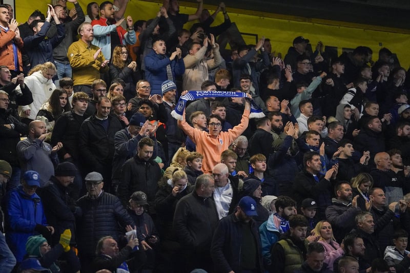 Non-stop Pompey backing for the lads at Cambridge.