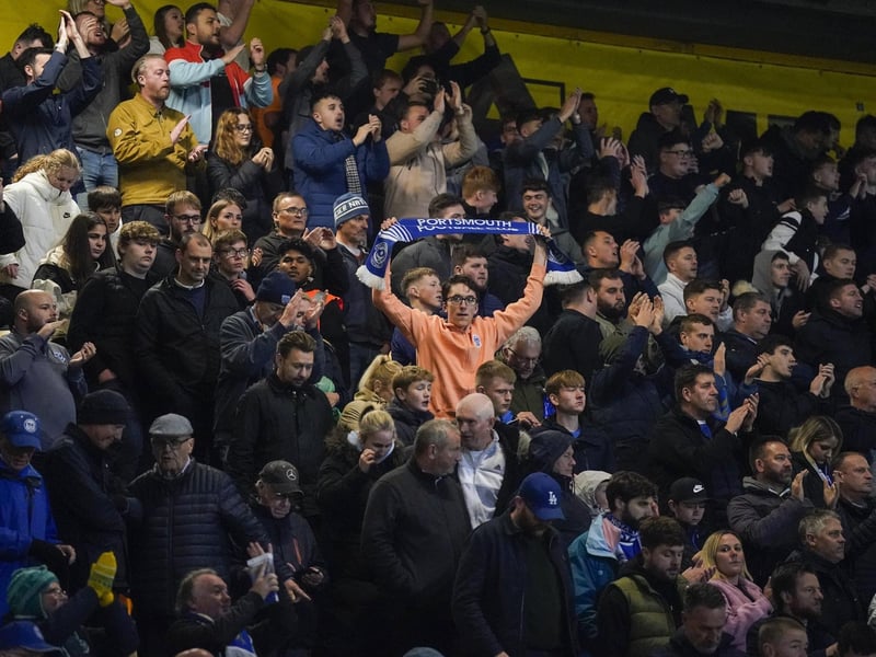 Non-stop Pompey backing for the lads at Cambridge.