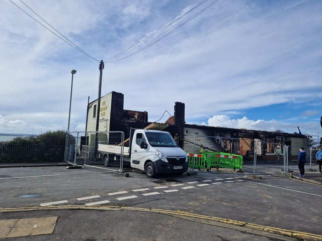 The Osborne View, struck by a huge fire which is believed to have started as a result of a a tumble dryer electrical fault, pictured on Friday, February 23 2024.