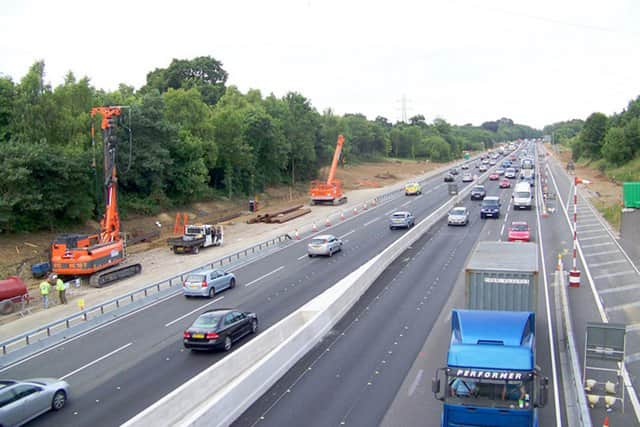 Work to turn the M27 into a smart motorway is continuing