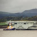 HMS Prince of Wales near Rosyth dock in Fife, Scotland, in October 2022. Picture: LISA FERGUSON
