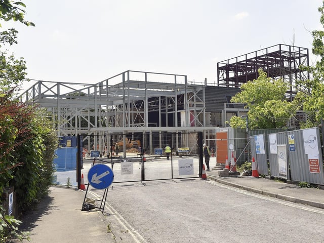 On going developments of the new theatre in Fareham
Picture: Sarah Standing (130623-5329)