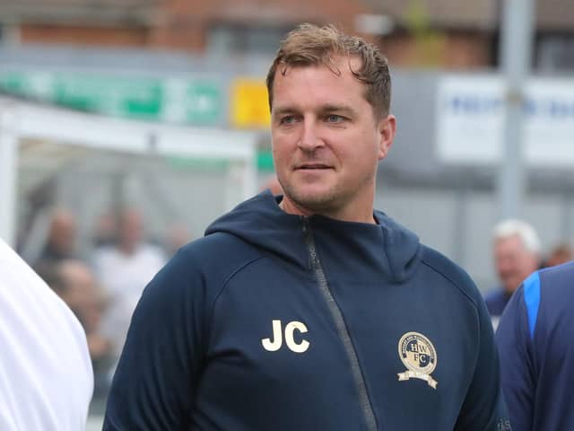 Jamie Collins is bidding for his first home win as Hawks boss this weekend. Picture by Dave Haines