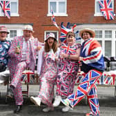 From left, Nigel Tudgay, Grahame Murr, Helen Tudgay, Lesley Murr and Gina Swift enjoying the Burbidge Grove street party in Southsea