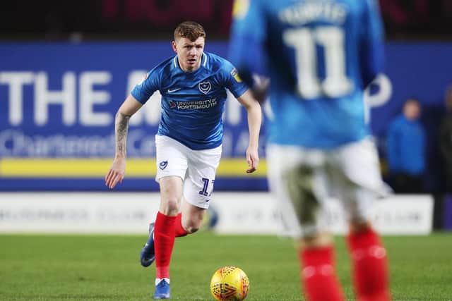Dion Donohue made 48 appearances for Pompey, scoring once. Picture: Joe Pepler
