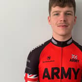 Reservist Gunner Johnathon Dorward, 21, is part of the British Army's cycling team