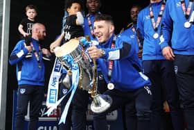 Conor Chaplin is now officially a 20-goal-a-season striker as he continues to flourish after leaving Fratton Park. Picture: Joe Pepler