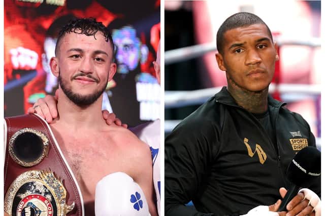 Michael McKinson, left, and Conor Benn.