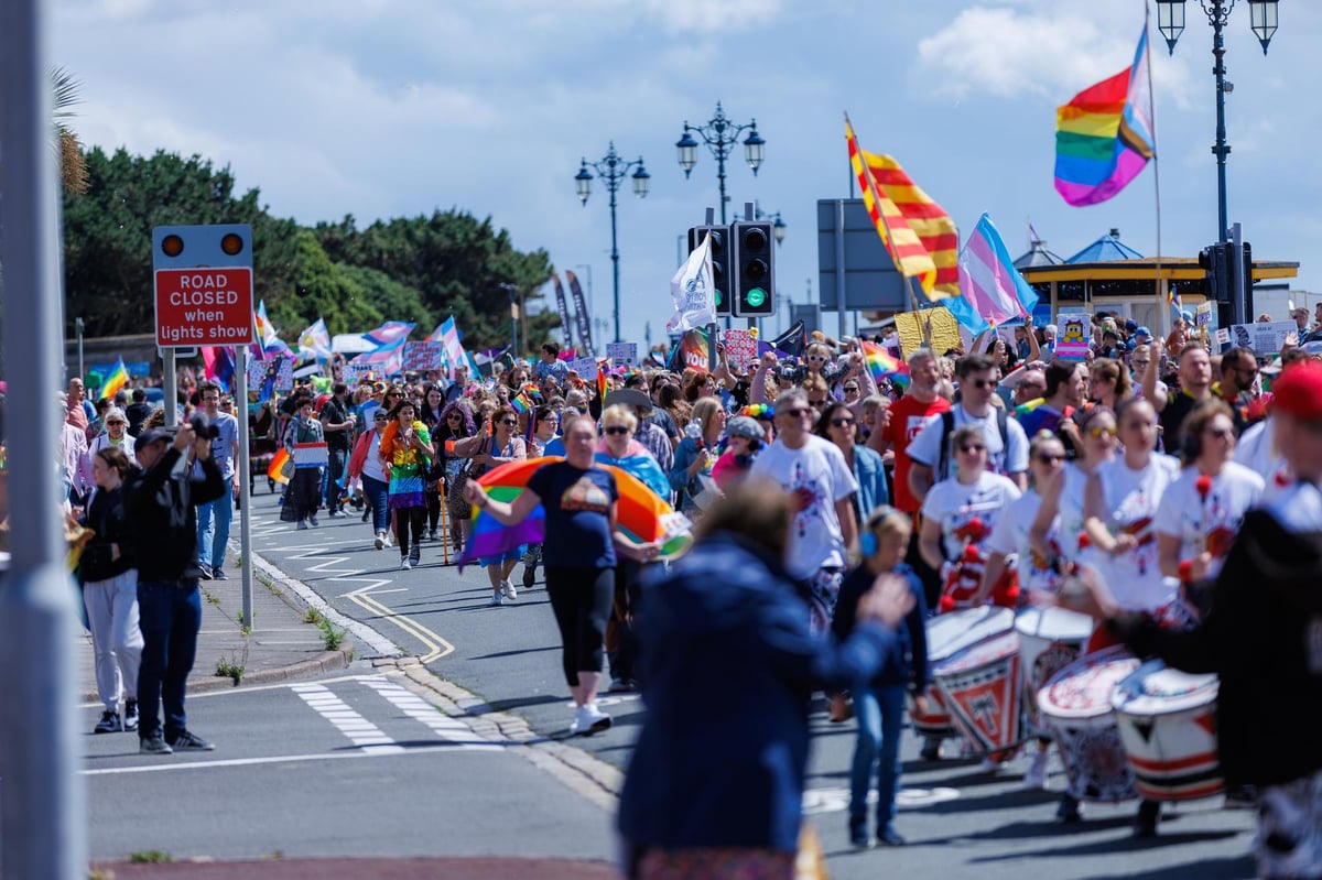 Portsmouth Pride looks spectacular as a rainbow shines bright in Southsea