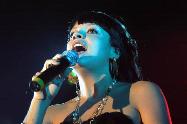 Lily Allen performs at the Pyramids, November 3, 2006. Picture by Paul Jacobs