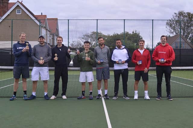 From left: Tim Farthing (Warsash), Jonathan Clift (Warsash), Charlie Dryden (Warsash), Theo Maclean (Warsash), Matt Pond, Ed Percival, Ian Udal, Andy Herrod-Taylor.