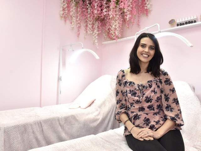 Aimee Wallbridge has opened up her own beauty salon called Club Beauté in Pier Street, Lee-on-the-Solent, and held a opening party on Good Friday April 18, 2025. Picture: Sarah Standing (180425-1957)