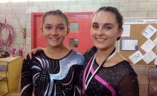 Lara Davis (left), 17, along with sister, Jessica Davis, 19