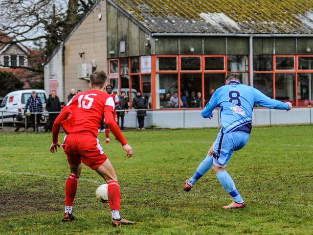 AFC Portchester (blue) v Bournemouth Poppies. Picture by Daniel Haswell