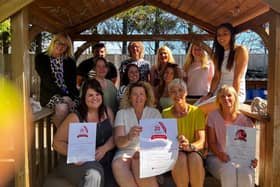 Hopscotch Day Nursery receives it's award as one of the top 20 nurseries in the South East.