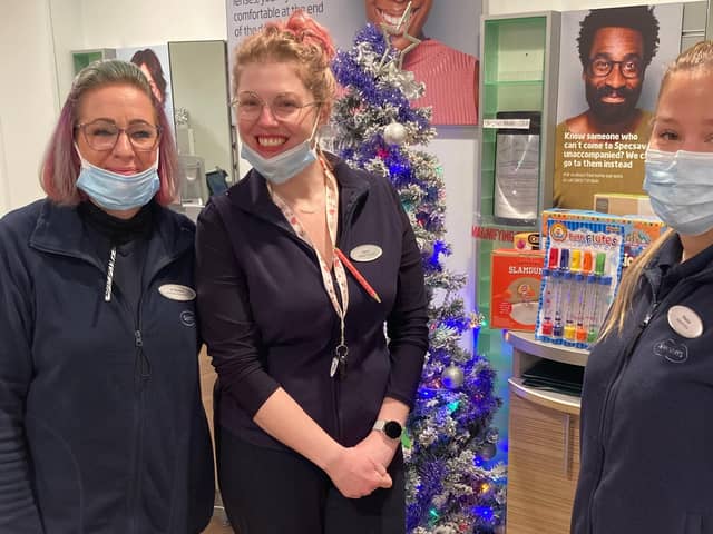 Specsavers teams in Havant, Waterlooville and Sainsburys Farlington

From left to right: Kristyna Steaton, Gaynor Rose and Maisie Perchard.