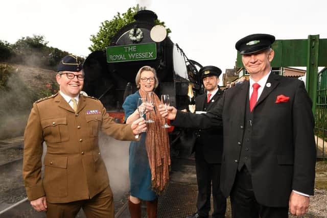 Commanding Officer of the Royal Wessex Yeomanry, Lt Col Anthony Sharman at the launch