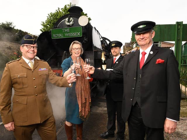 Commanding Officer of the Royal Wessex Yeomanry, Lt Col Anthony Sharman at the launch