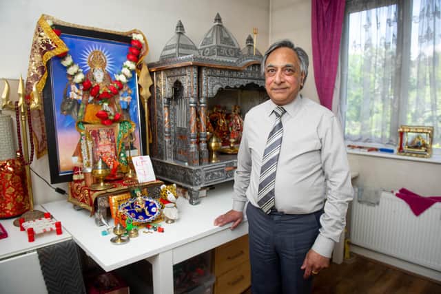 Jagdish Jethwa has been nominated for a national diversity award for his work promoting faith and belief.
Pictured: Jagdish Jethwa at his home in Paulsgrove, Portsmouth on 27 May 2021
Picture: Habibur Rahman