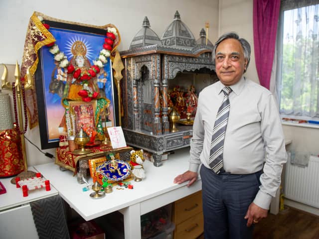 Jagdish Jethwa has been nominated for a national diversity award for his work promoting faith and belief.
Pictured: Jagdish Jethwa at his home in Paulsgrove, Portsmouth on 27 May 2021
Picture: Habibur Rahman