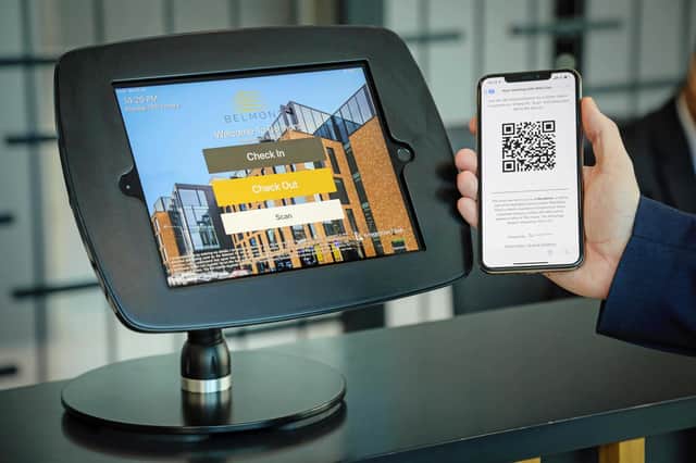 MediaBase Direct’s e-Reception book system can be used as part of its contactless solution using QR codes for visitors to scan to get detailed information about a vehicle as part of MediaBase Direct's contactless solution to support social distancing in car showrooms