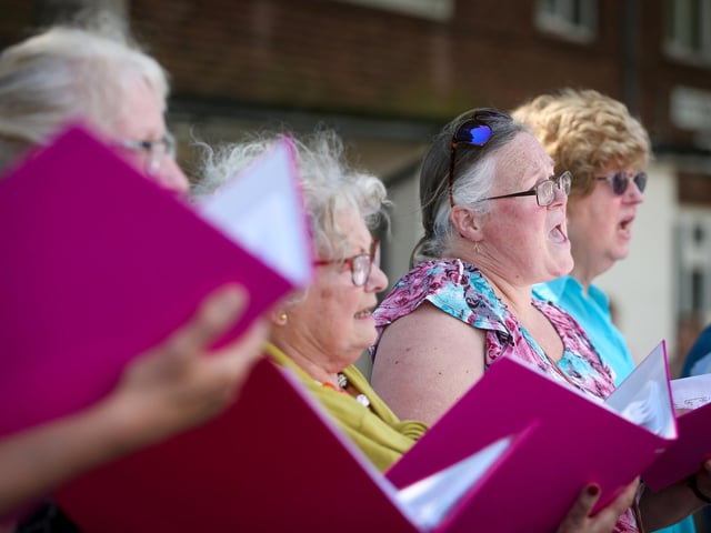 The Cantrelle Singers perform at SomersFest, a free festival of food and music run by Portsmouth City Council in SomerstownPicture: Chris  Moorhouse (270724-)