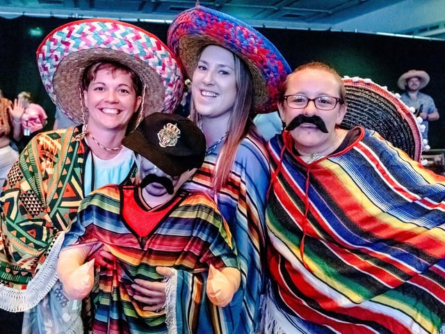 Pictured is: Guests at the Fiesta.
