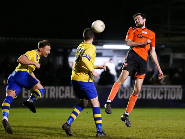 Portchester (orange) v Meon Milton. Picture by Nathan Lipsham
