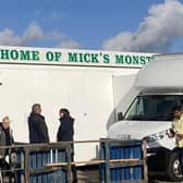 A van with a view, Mick's Monster Burgers, Portsdown Hill Road, Portsmouth.