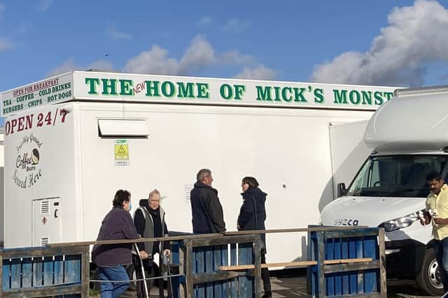 A van with a view, Mick's Monster Burgers, Portsdown Hill Road, Portsmouth.
