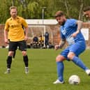 Shane Cornish, middle, netted on his Moneyfields debut as they beat Chamberlayne 3-1 at Petersfield School.
Picture: Keith Woodland