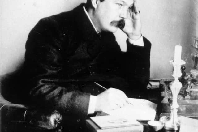 Conan Doyle at his desk