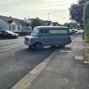 The distinctive Bedford CA van has been working with Oliver Chimney Sweeps. Pic supplied