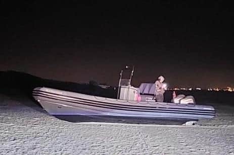 Three people including two men from Hampshire have been arrested after a joint operation between the National Crime Agency and the Belgian Federal Police foiled an attempt to smuggle migrants to the UK using a high-powered rigid hulled inflatable boat (RHIB).
Picture: National Crime Agency
