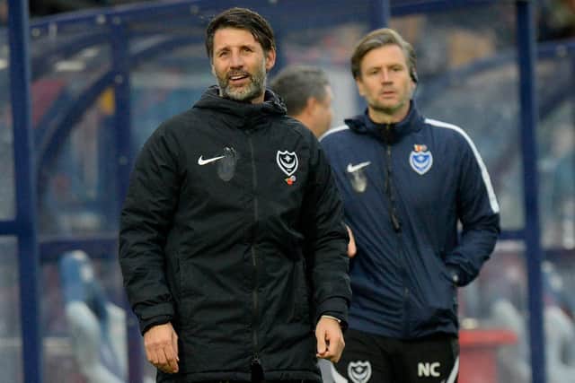 Both Danny and Nicky Cowley were booked at Adams Park Picture: Graham Hunt