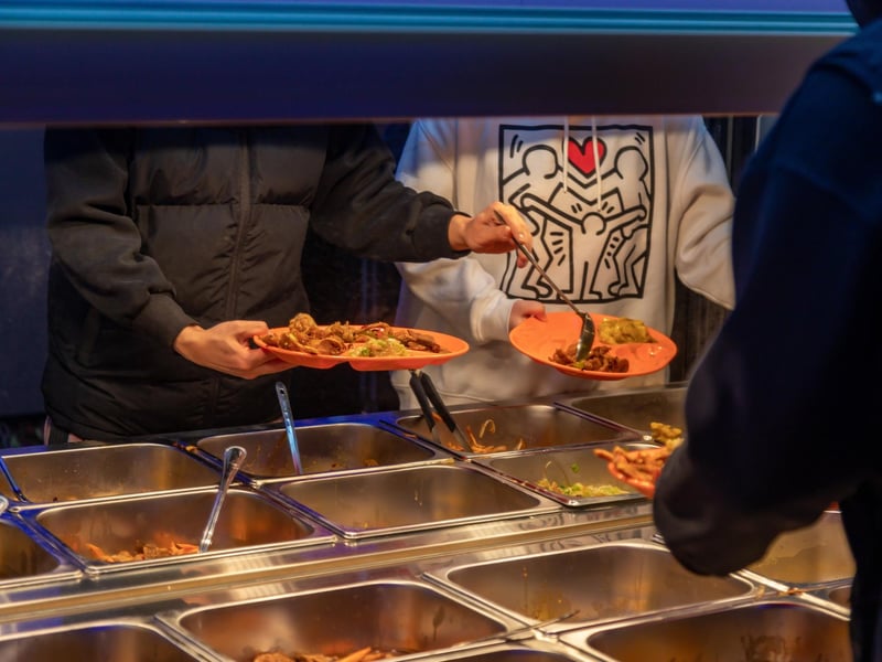 Self-service area at the Mayfair Chinese Restaurant. Picture: Mike Cooter (081224)