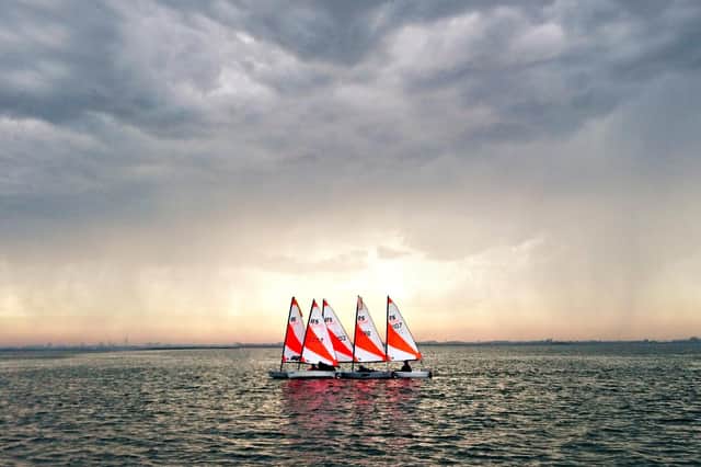 Stewart Johnson from Havant has been crowned this month's winner in the prestigious RYA National 2020 ilovesailing calendar competition with his image 'Safety in numbers'

