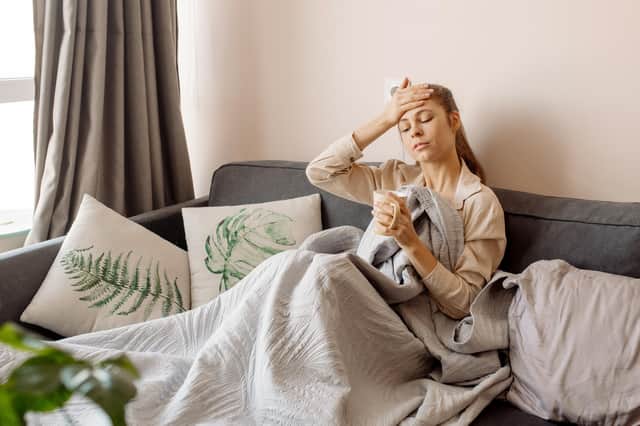 Have you had COVID-19 recently but still have ongoing symptoms or concerns? Stock photo - the model is posed for illustrative purposes
